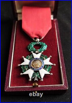 BELLE LÉGION D'HONNEUR CHEVALIER ORDONNANCE 1870, 3e RÉPUBLIQUE OR, ARGENT