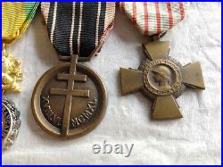 Barrette 4 Décorations Ww2 Legion D'honneur Médaille Resistance Militaire