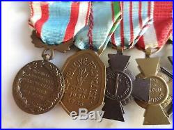 Barrette Décorations Légion D'honneur Ww2 Croix De Guerre Combattant Médaille