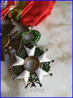 Barrette Décorations Légion D'honneur Ww2 Croix De Guerre Combattant Médaille