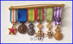 Barrette Médailles Réduction Militariat Mérite Militaire WW2