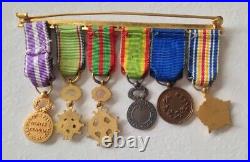 Barrette Médailles Réduction Militariat Mérite Militaire WW2