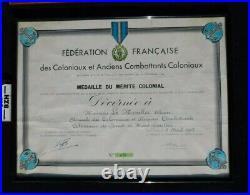 Beau Lot Diplomes Medailles Officier Para Colonial / Troupes De Marine + Divers