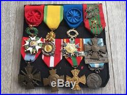 Beau placard de médailles militaires guerre 39 45 orient french medal