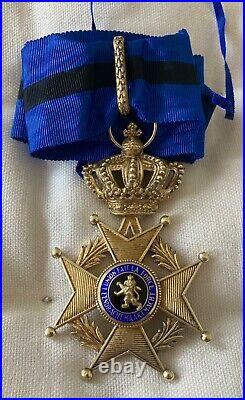 Belgique. Commandeur Ordre de Leopold II. Vermeil. MAGNIFIQUE