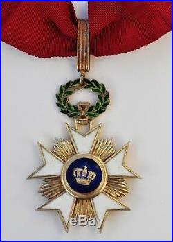 Belgique Croix de commandeur de l'ordre de la Couronne