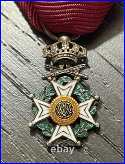 Belgique Miniature Ordre de Léopold à titre militaire