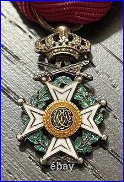 Belgique Miniature Ordre de Léopold à titre militaire