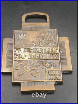Belgique Ordre 1914 1918 SALUS PATRIAE SUPREMA LEX Croix de Feu 1er WW2 RAR