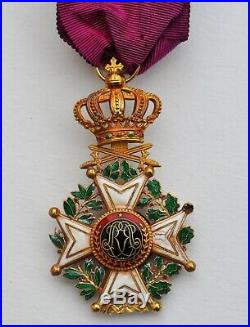 Belgique Ordre de Léopold, Officier en or, militaire