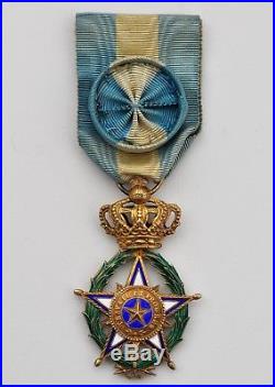 Belgique Ordre de l'Etoile d'Afrique, étoile d'officier en vermeil