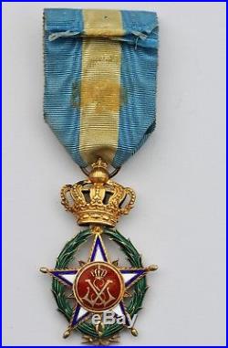 Belgique Ordre de l'Etoile d'Afrique, étoile d'officier en vermeil