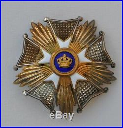 Belgique Ordre de la Couronne, plaque de Grand Officier