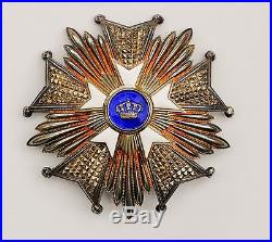 Belgique plaque de Grand Officier de l'ordre de la Couronne
