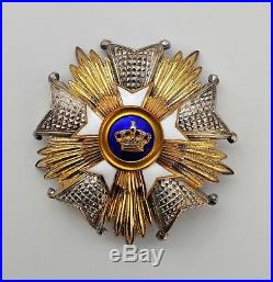 Belgique plaque de Grand officier de l'ordre de la Couronne