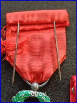 Belle Croix de Chevalier de la Légion d'Honneur 4ème Rép et sa réduction