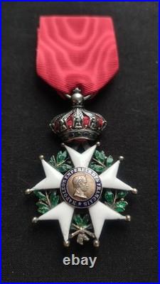 Belle Légion D'honneur Chevalier Second Empire Napoléon III Médaille Ordonnance