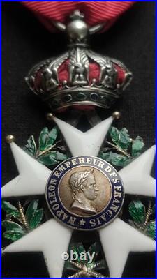 Belle Légion D'honneur Chevalier Second Empire Napoléon III Médaille Ordonnance
