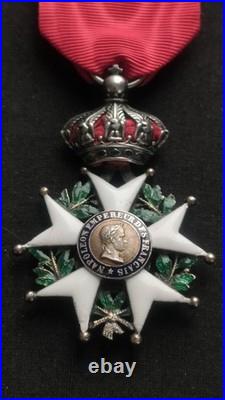 Belle Légion D'honneur Chevalier Second Empire Napoléon III Médaille Ordonnance