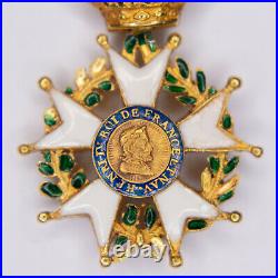 Belle médaille en demi-taille, d'officier de la légion dhonneur en or, 1er Empi