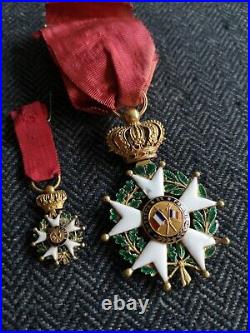 Bijou D'officier Ordre De La Légion D'honneur Monarchie De Juillet + Réduction