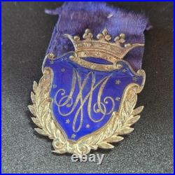 Blason chiffre de la reine Marie-Antoinette de styke louis XVI & XIXeme siecle