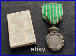 Boîte D'origine Médaille De Sainte-hélène 1857 Rare Relique Empire Napoléon