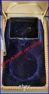 Boite Écrin de luxe cuir doré pour Ordre Médaille Commandeur ORIGINAL CASE