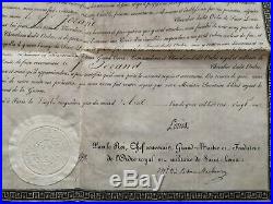 Brevet De Chevalier Ordre De Saint Louis 1821 Chef De Bataillon Diplome