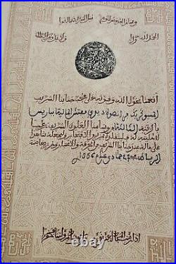 Brevet commandeur de l'Ordre du Ouissam Alaouite Chérifien 1937