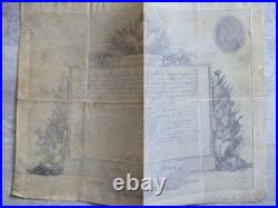Brevet sur Vélin du Médaillon ou Ordre des Deux Épées, Époque Louis XV