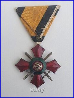 Bulgarie Ordre du Mérite Militaire Bulgare, chevalier en metal doré