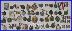 COLLECTION INSIGNES DE JOURNEES 1914-1918 et MEDAILLETTES PATRIOTIQUES WW1