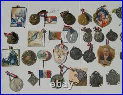 COLLECTION INSIGNES DE JOURNEES 1914-1918 et MEDAILLETTES PATRIOTIQUES WW1