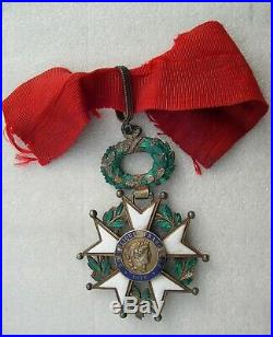 COMMANDEUR LEGION D'HONNEUR IIIe REPUBLIQUE medaille ordre en l'état à restaurer