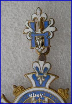 CROIX DES PARTISANS DU COMTE DE CHAMBORD HENRI V medaille
