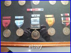 Cadre medailles WAR US ARMY corée korean WWII WAR veteran MILITARY