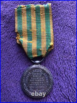 Campagne du Tonkin médaille en argent de la campagne du Tonkin marine
