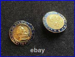 Centres En Or Légion D'honneur Restauration Louis XVIII Henri IV Fleur De Lys