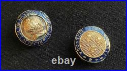 Centres En Or Légion D'honneur Restauration Louis XVIII Henri IV Fleur De Lys