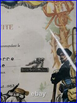 Certificat Bonne Conduite 22 BCA Chasseur Alpin Commando Partisan P. 04 Algérie