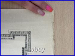 Certificat Diplôme Guerre Ordre De L'étoile Noire 1923