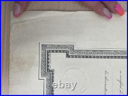 Certificat Diplôme Guerre Ordre De L'étoile Noire 1923