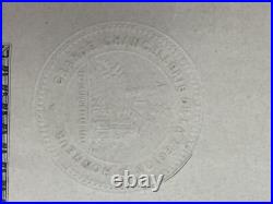 Certificat Diplôme Guerre Ordre De L'étoile Noire 1923