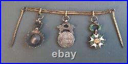 Chainette Luxe 1900 Médailles Miniature Légion d'Honneur Nicham Iftikar Officier