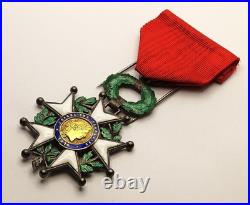 Chevalier Ordre de la Légion d'Honneur. III°République. Émaux. Argent. France