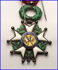 Chevalier Ordre de la Légion d'Honneur. III°République. Émaux. Argent. France