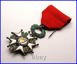 Chevalier Ordre de la Légion d'Honneur. III°République. Émaux, argent. France