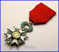 Chevalier Ordre de la Légion d'Honneur. IV°République. Émaux, argent