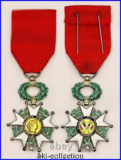 Chevalier Ordre de la Légion d'Honneur. IV°République. Émaux, argent. France